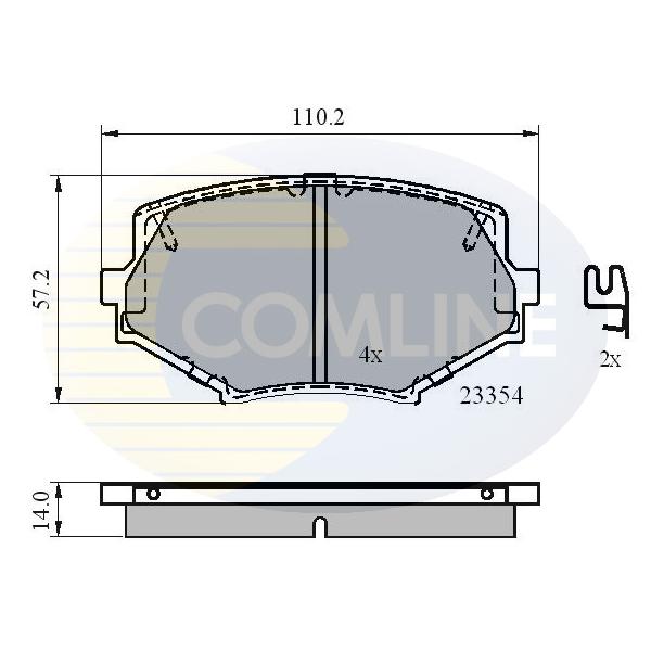 COMLINE - CBP3820 (КОЛОДКИ MAZ MX-5 93 - 00)