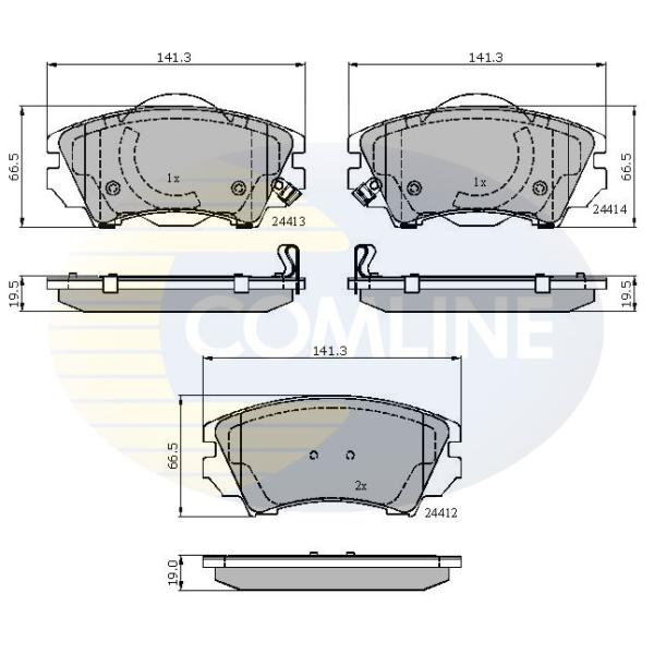 COMLINE - CBP31680 (КОЛОДКИ ПЕР OPL INSIGNIA 2.0CDTI 190HP/2.0TURBO 08-)