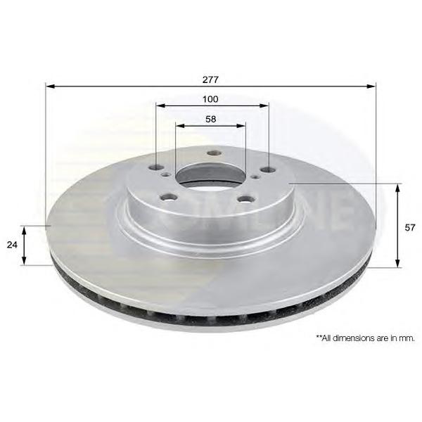 COMLINE - ADC0811V (ДИСК ТОРМ SUB FORESTER 2.0 97-/IMPREZA 2.0 94-/LEGACY I/III/IV 2.0/2.5 92- ПЕР)