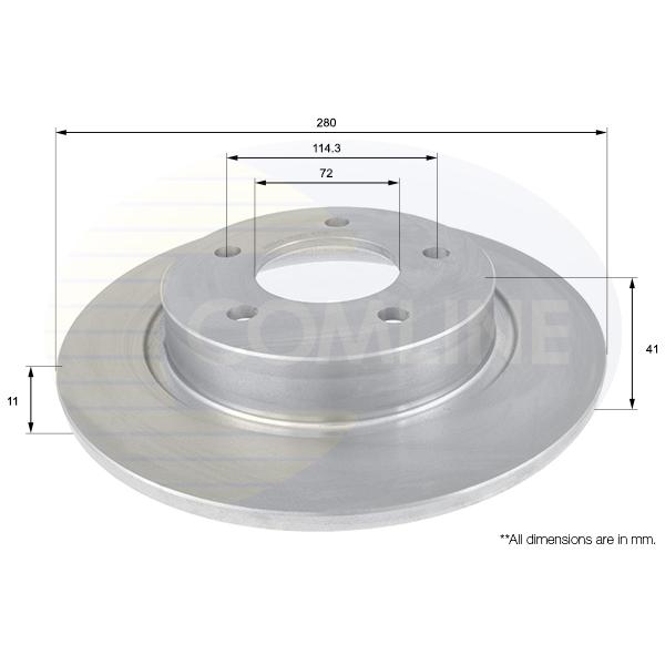 COMLINE - ADC0449 (ДИСК ТОРМ Mazda 3 03 ->, 5  05 ->)