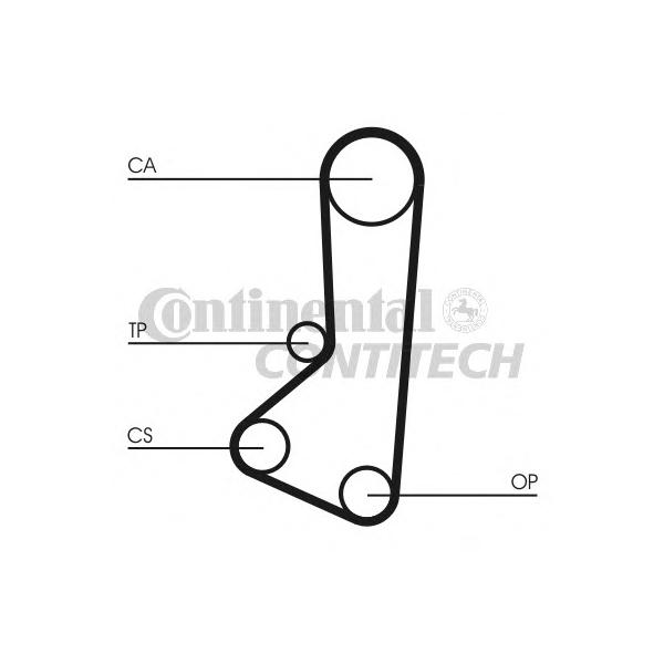 CONTITECH - CT511K1 (Ремень грм комплект с роликом)
