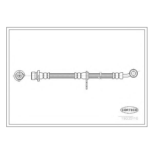 CORTECO - 19035116 (Шланг тормозной передний)