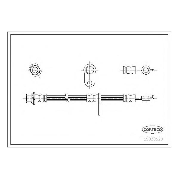 CORTECO - 19033523 (Шланг тормозной FR)