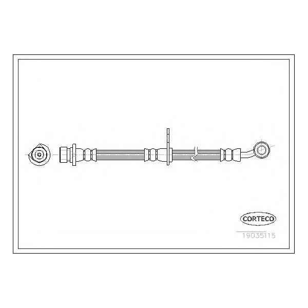 CORTECO - 19035115 (Шланг тормозной передний)