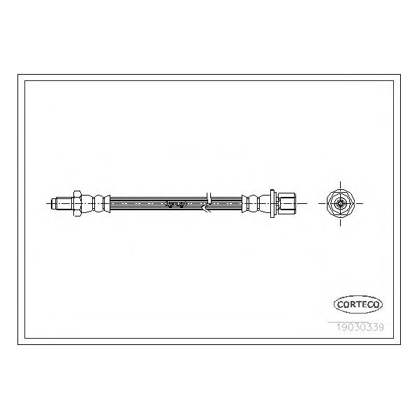 CORTECO - 19030339 (Шланг тормозной FR)