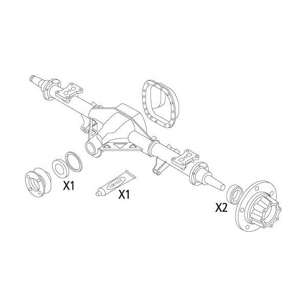 CORTECO - 19536168 (Комплект прокладок дифференциала)