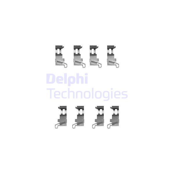 DELPHI - LX0361 (рем.ком/кт торм. колодок пер.)