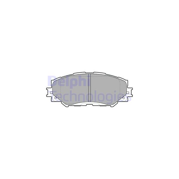 DELPHI - LP2002 (колодки дисковые п./ Toyota RAV4 2.4 06>)