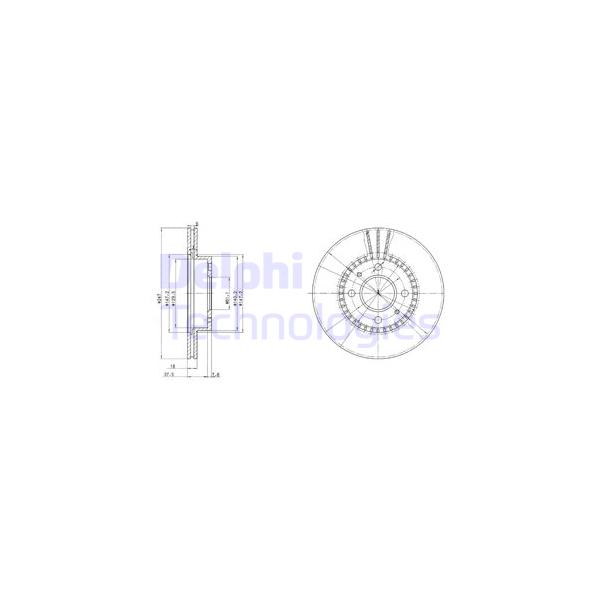 DELPHI - BG3134 (2шт./ Nissan Almera 1.6/2.0D 95>)