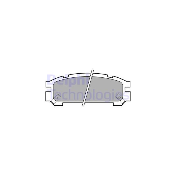 DELPHI - LP814 (колодки дисковые з./ Subaru Legacy 1.8-2.5i 90>/Impreza 1.6-2.0 92-00)