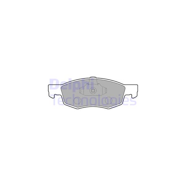 DELPHI - LP1796 (колодки дисковые п./ Fiat Doblo 1.2/1.6/1.3D/1.9D/JTD 01>)