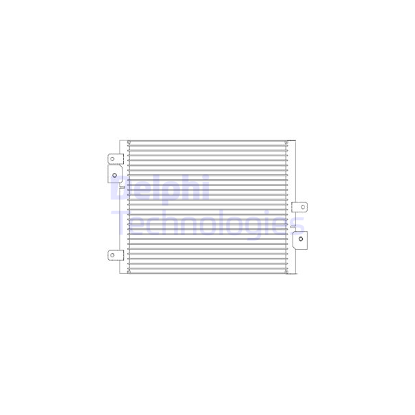 DELPHI - TSP0225681 (Конденсер PORSCHE 911/BOXSTER/CAYMAN 00-)