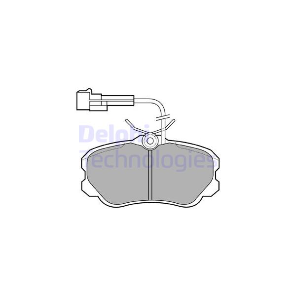DELPHI - LP 644 (Тормозные колодки LP644)