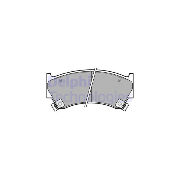 DELPHI - LP1590 (колодки дисковые п./ NissanAlmera 1.4i-2.0D 95>)