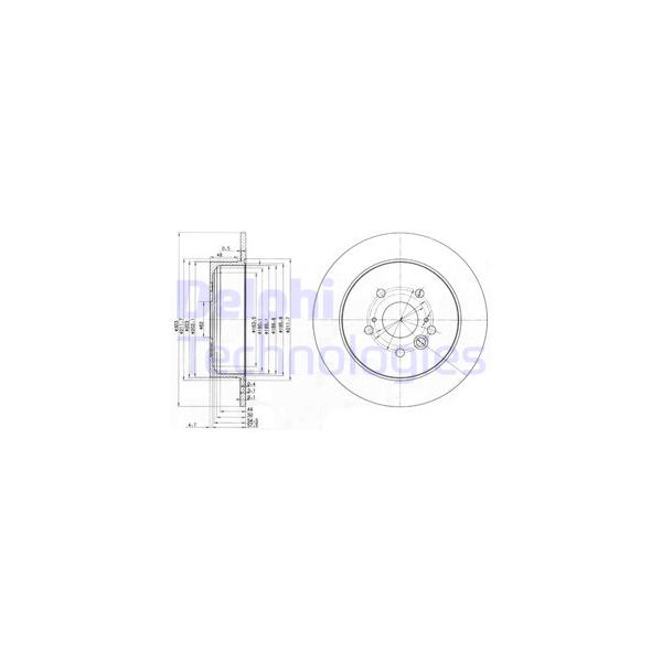 DELPHI - BG3691 (Тормозной диск (в упаковке 2 шт цена за 1 шт))