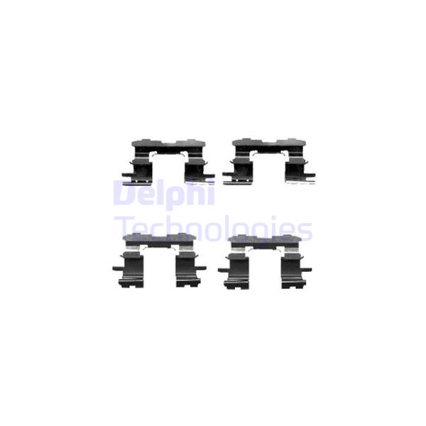 DELPHI - LX0447 (ремк-т торм.колодок пер./ Toyota Yaris 1.0 16V/1.3 16V/1.4D 99>)