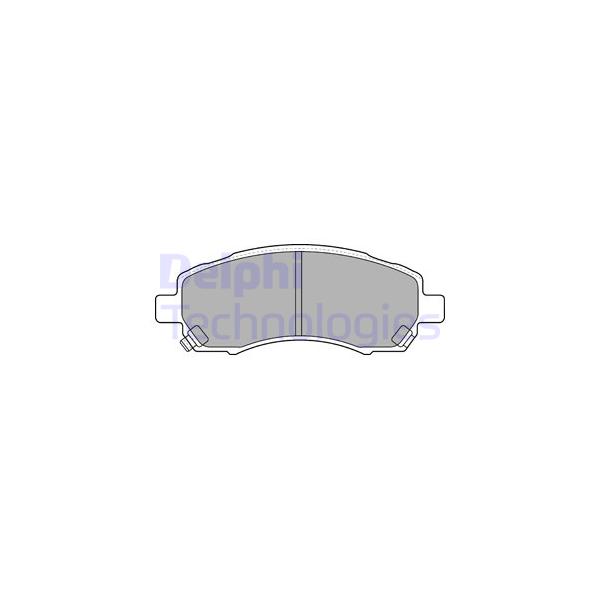 DELPHI - LP1545 (колодки дисковые п./ Subaru Legacy 2.0/2.2 94-99/Impreza 1.6/2.0 96-97)
