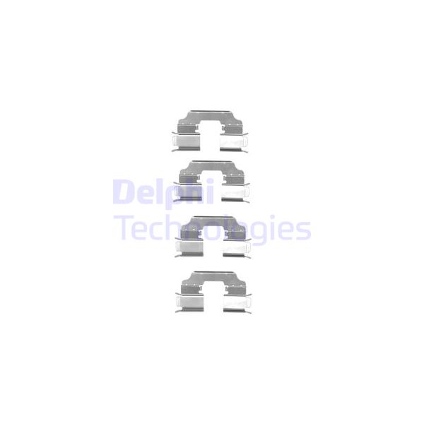DELPHI - LX0549 (Рем.комплект тормозных колодок LX0549)