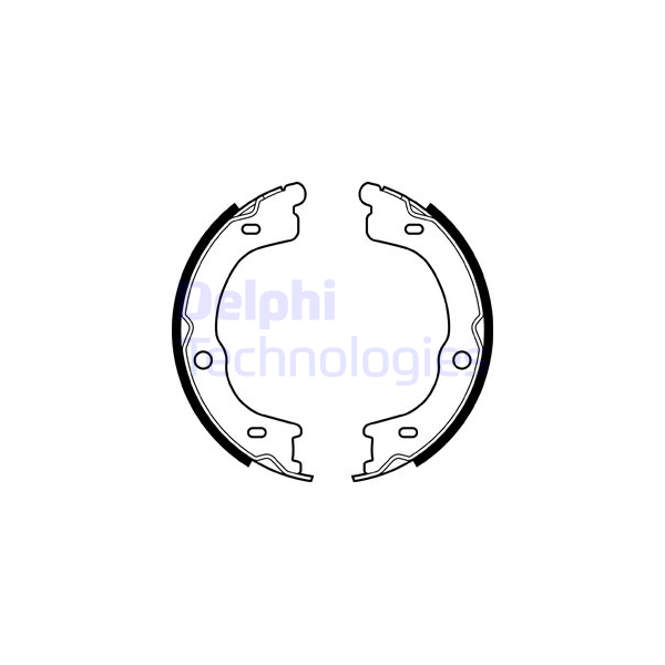 DELPHI - LS2048 (Комплект тормозных колодок)