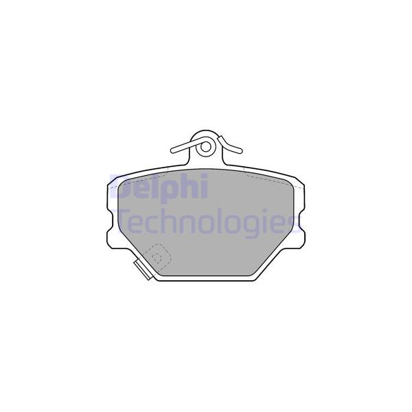 DELPHI - LP1465 (колодки дисковые п./ Smart 0.6-0.8CDi 98>)