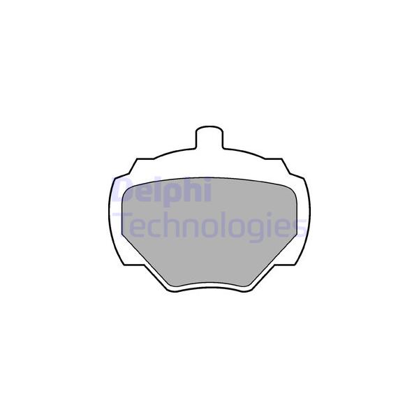 DELPHI - LP211 (колодки дисковые з./ Land Rover Range Rover 3.5/3.9 70-85/ Discovery 09/93-06/94)