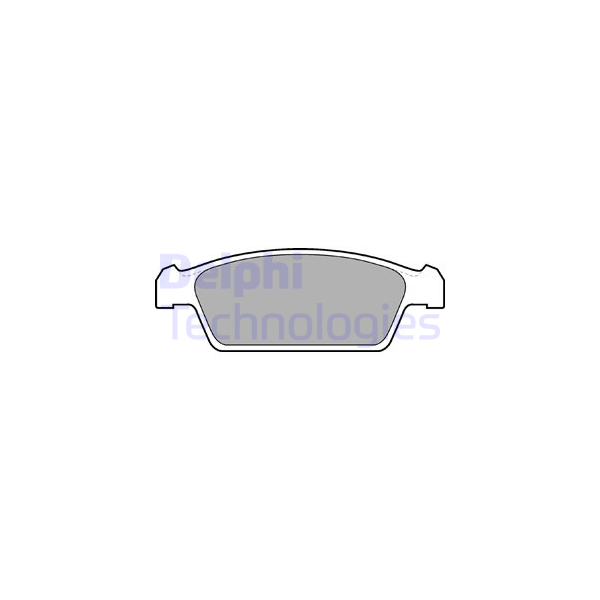 DELPHI - LP1100 (Тормозные колодки LP1100)