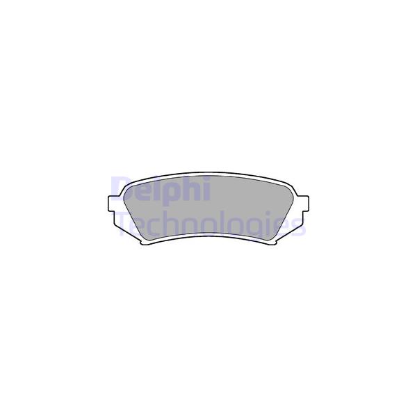 DELPHI - LP1438 (колодки дисковые з./ ToyotaLand Cruiser100 4.7i/4.2TD 98>)
