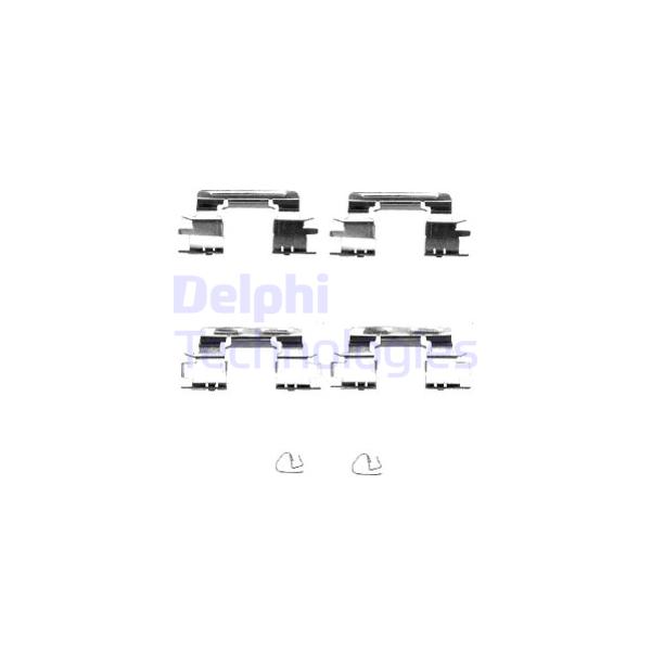 DELPHI - LX0385 (ремк-т торм.колодок пер./ Toyota Camry 2.4/3.0 V6 01>)