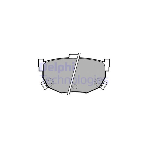 DELPHI - LP1073 (колодки дисковые з./ Hyundai Elantra/Lantra1.5i-2.0i/1.9D 95>)