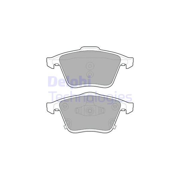 DELPHI - LP2025 (колодки дисковые п./ Mazda 6 2.0/D 05>)