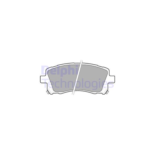 DELPHI - LP1663 (колодки дисковые п./ Subaru Forester 2.0 02> /Legacy2.5i 4WD 96-99)