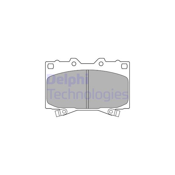 DELPHI - LP1308 (колодки дисковые п./ ToyotaLand Cruiser 100 4.7i 32V/4.2TD 98>)