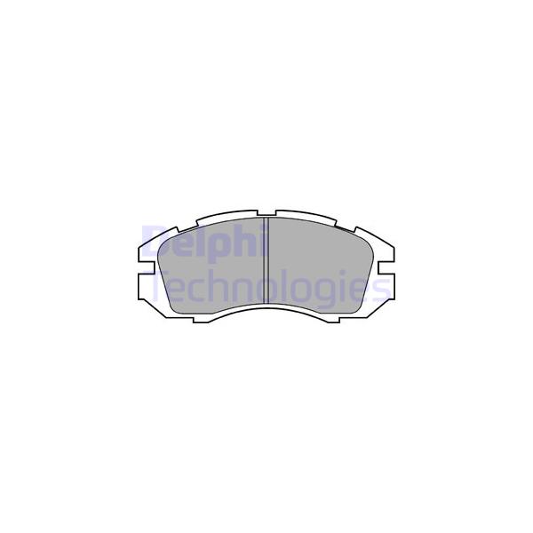 DELPHI - LP813 (колодки дисковые п./ Subaru Legacy 1.8-2.2 89-94/Impreza 1.6-2.0 92-00)