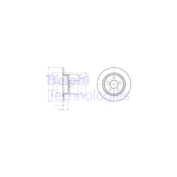 DELPHI - BG3873 (Тормозной диск BG3873)