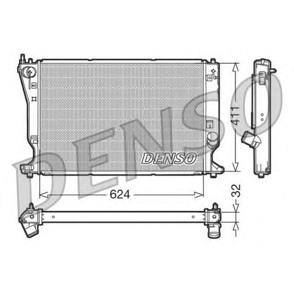 DENSO - DRM50032 (Радиатор охлаждения двигателя)