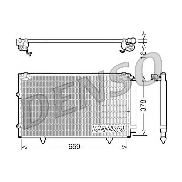 DENSO - DCN51003 (Радиатор кондиционера TOYOTA CAMRY (01-06)/)