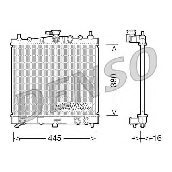 DENSO - DRM46036 (Радиатор DRM46036)