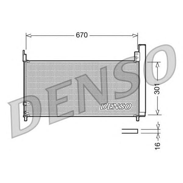 DENSO - DCN50037 (Радиатор кондиционера)