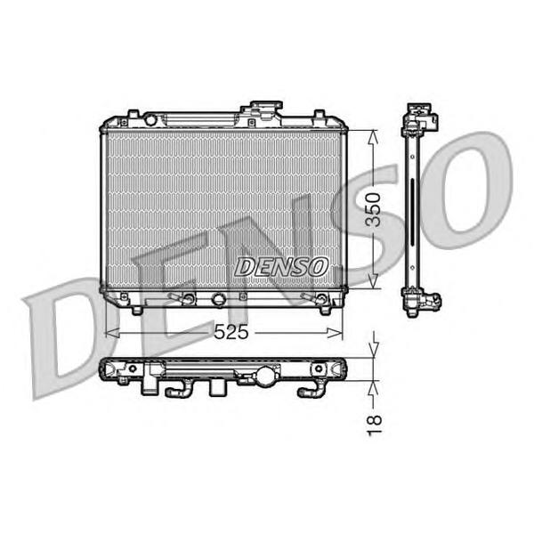 DENSO - DRM47002 (Радиатор охлаждения двигателя)