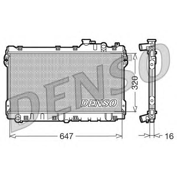 DENSO - DRM44015 (Радиатор охлаждения двигателя)