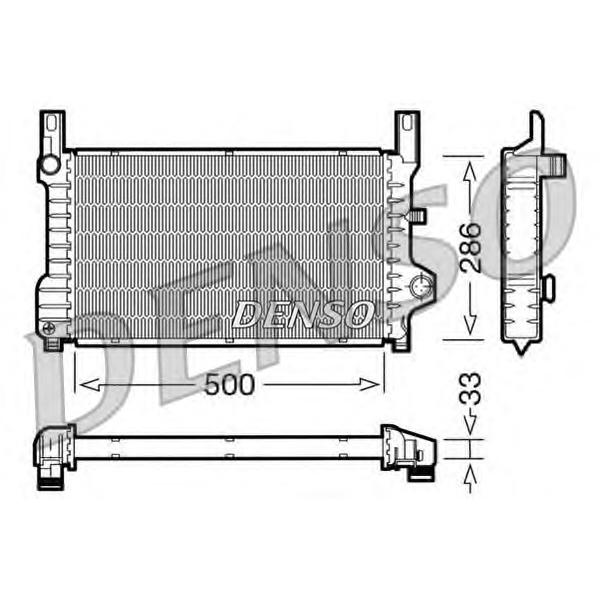 DENSO - DRM10036 (Радиатор охлаждения двигателя)