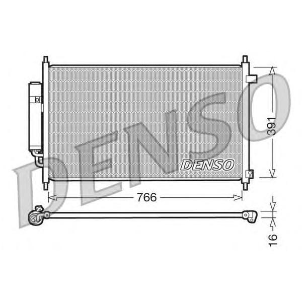 DENSO - DCN40004 (Радиатор кондиционера HONDA: EDIX MPV / FR-V)