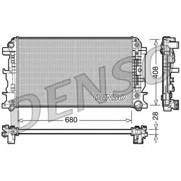 DENSO - DRM17044 (Радиатор MB SPRINTER 1.8-3.5D A/T 06-)