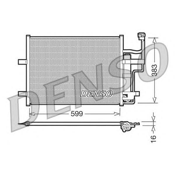 DENSO - DCN44003 (Радиатор кондиционера)