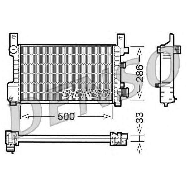 DENSO - DRM10037 (Радиатор охлаждения двигателя)