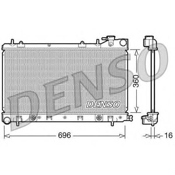 DENSO - DRM36002 (Радиатор [696x360])