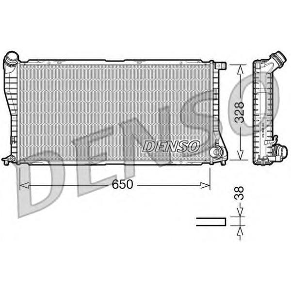 DENSO - DRM05002 (Радиатор системы охлаждения BMW: E38 730/740 - E39 520 / 525 / 530)