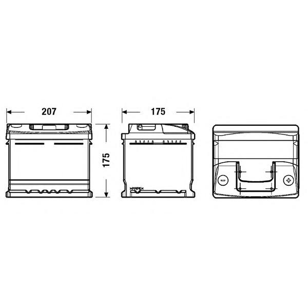 DETA - DC412 (Аккумулятор DETA STANDARD 12 V 41 AH 370 A ETN 0(R+) B13 207x175x175mm 11kg)