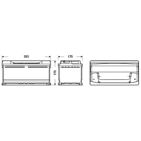 DETA - DB852 (Аккумулятор DETA POWER 12 V 85 AH 760 A ETN 0(R+) B13 352x175x175mm 20.4kg)