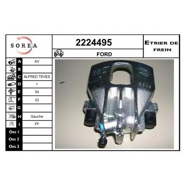 EAI - 2224495 (2224495_суппорт тормозной передний лев.! d54// Ford Focus 1.4-2.0 98-04)